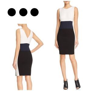 Three Dots color block sheath dress. NWOT